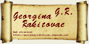 Georgina Rakitovac vizit kartica